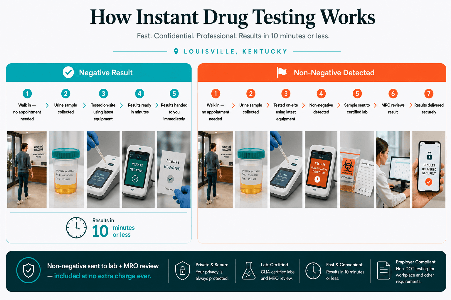 Instant rapid drug testing with same-day results in Louisville KY