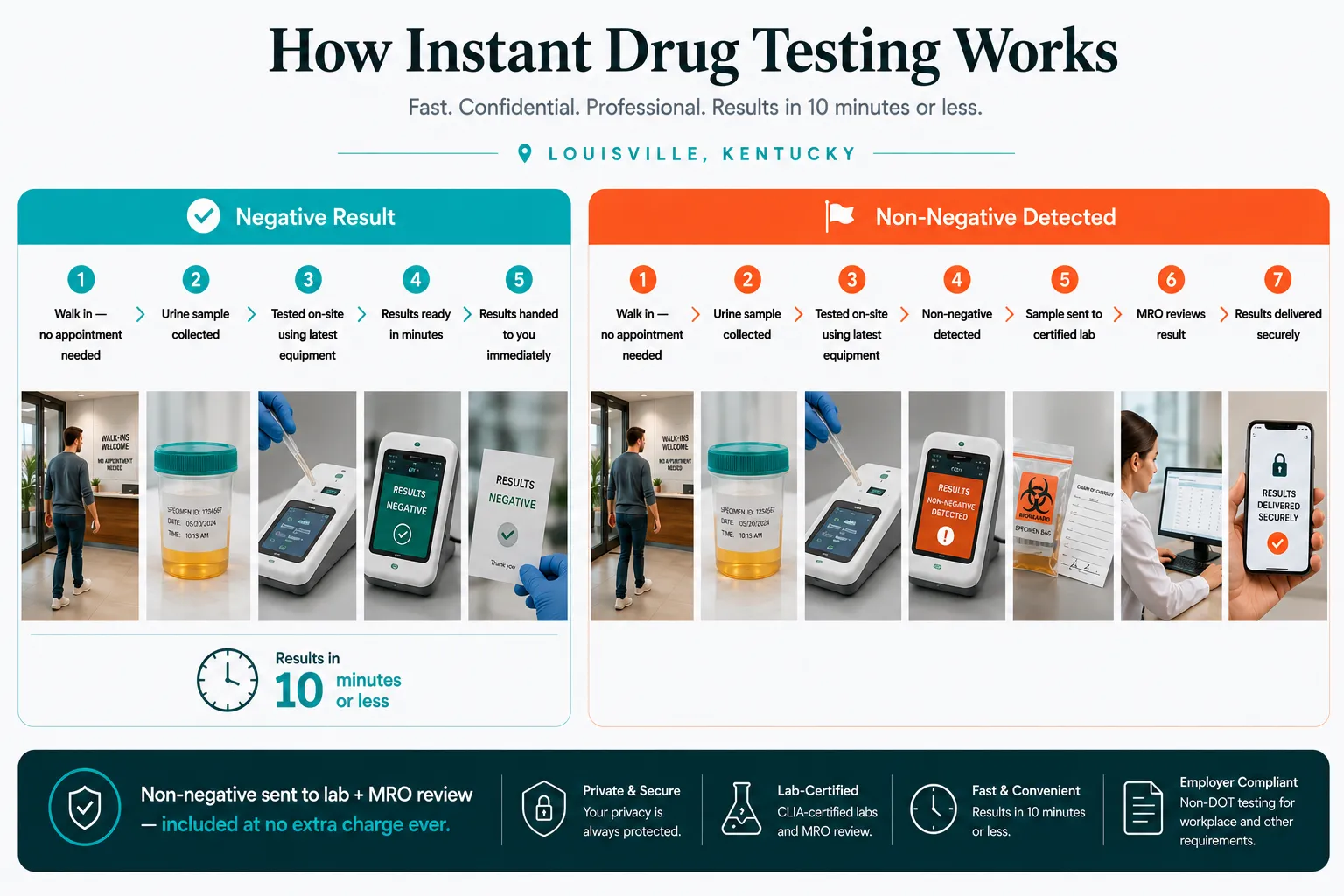 Instant rapid drug testing with same-day results in Louisville KY